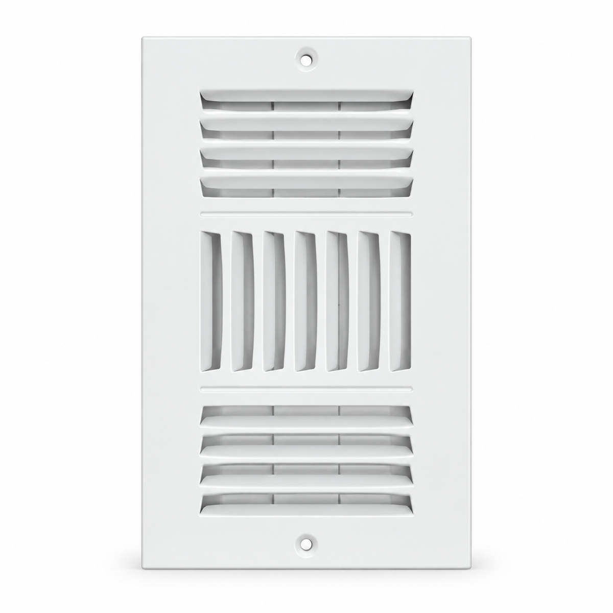 Rejilla blanca de ventilación HVAC