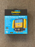 Fieldpiece SM482V Colector refrigerante SMAN inalámbrico de 4 puertos con medidor de vacío - Medidores digitales de aire acondicionado/refrigerante para HVAC y refrigeración
