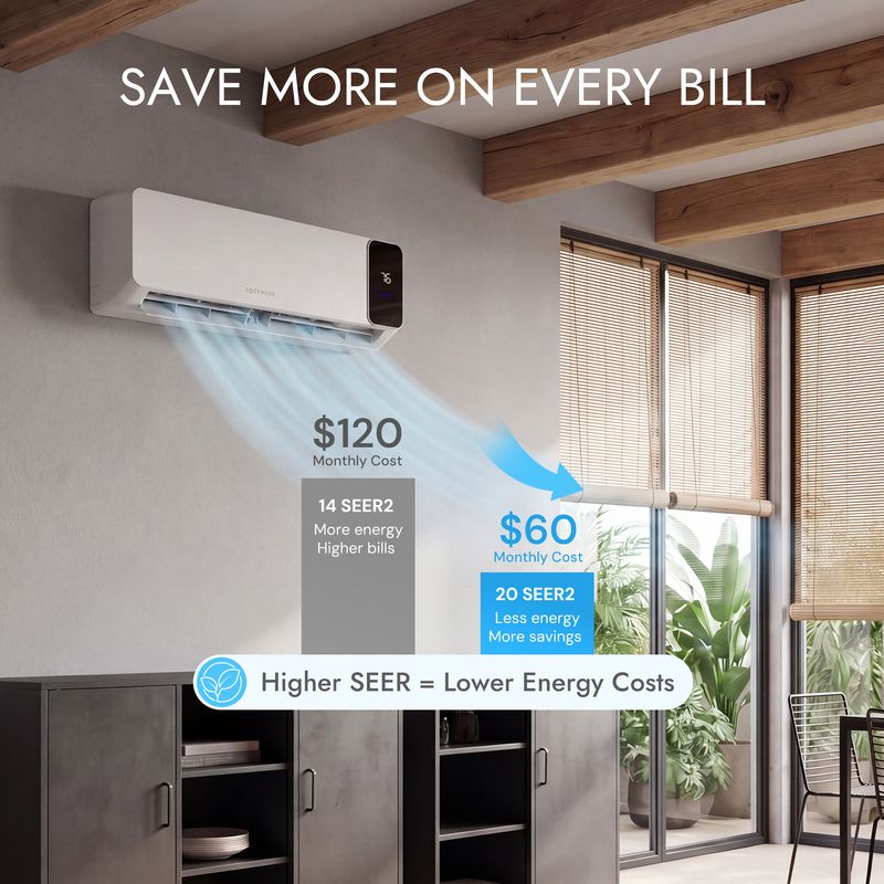 COZEWARE Visio Series Inverter Mini Split – 20 SEER