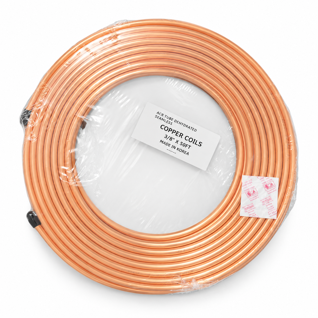 ACR seamless copper coil 3/8 inch x 50 ft
