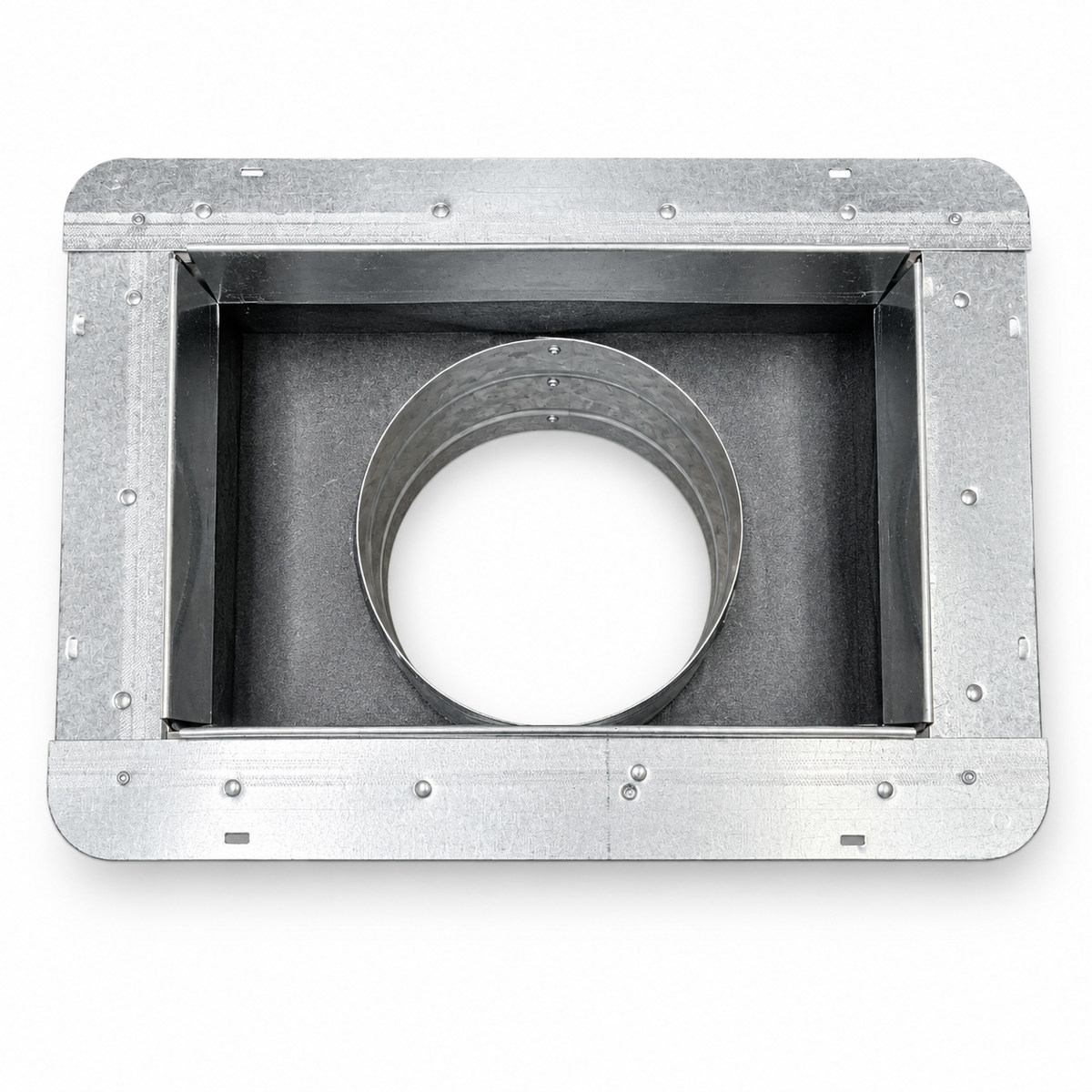 Boot aislado R6 rectangular con cuello redondo, vista superior