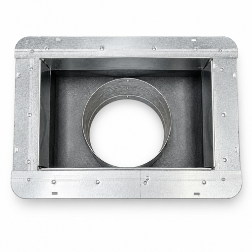 Boot aislado R6 rectangular con cuello redondo, vista superior