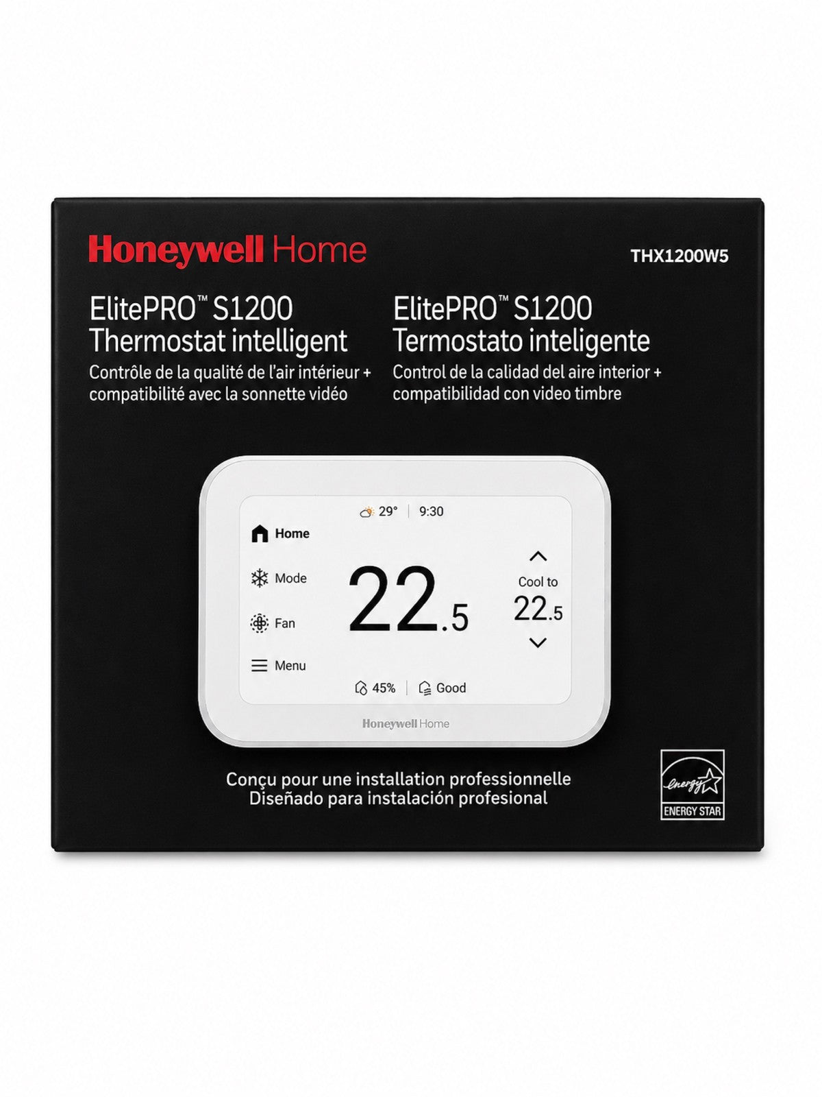 Honeywell Home ElitePRO S1200 Smart Thermostat – THX1200W5