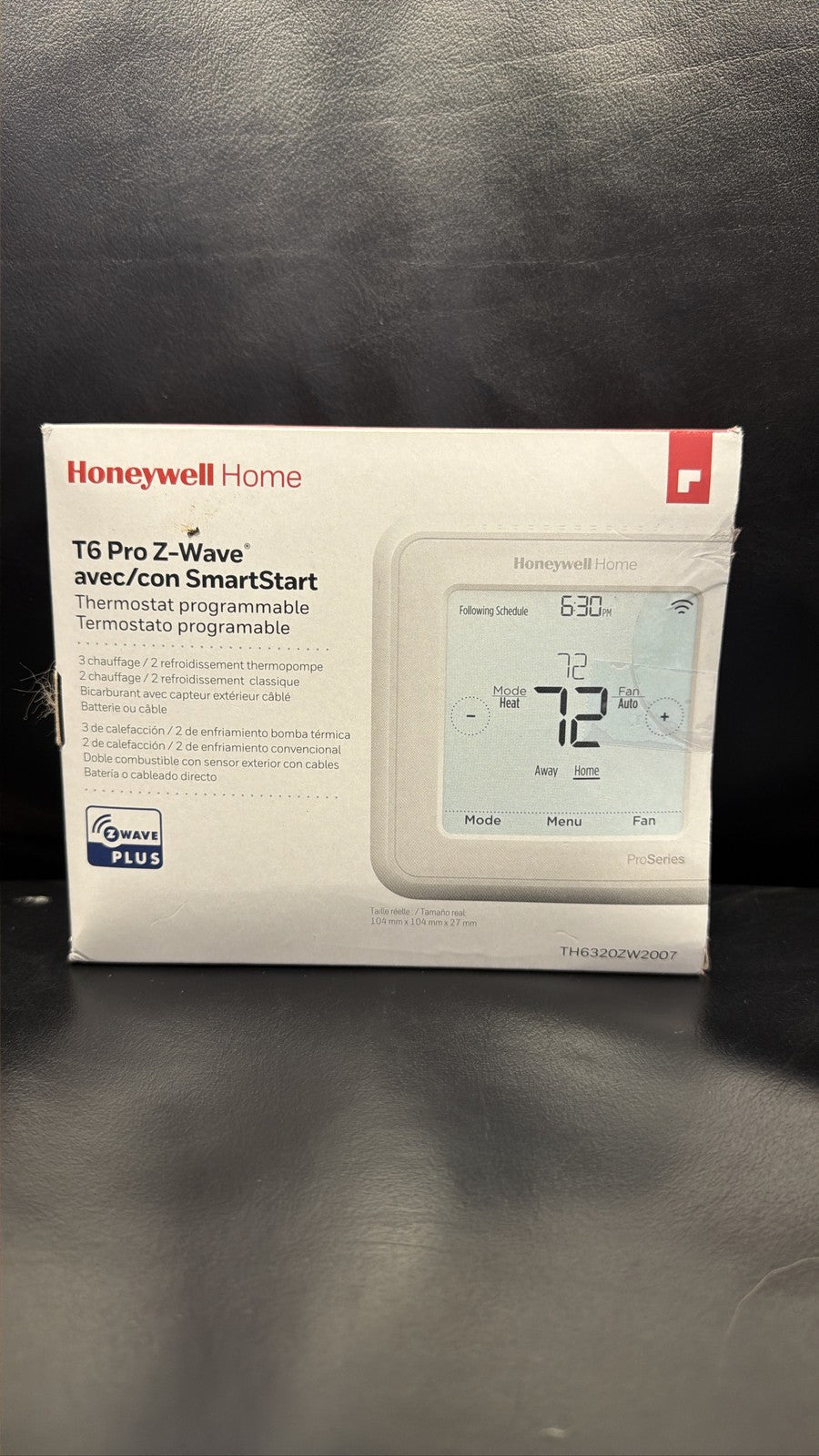 Honeywell Home T6 Pro Z-Wave Thermostat – TH6320ZW2007
