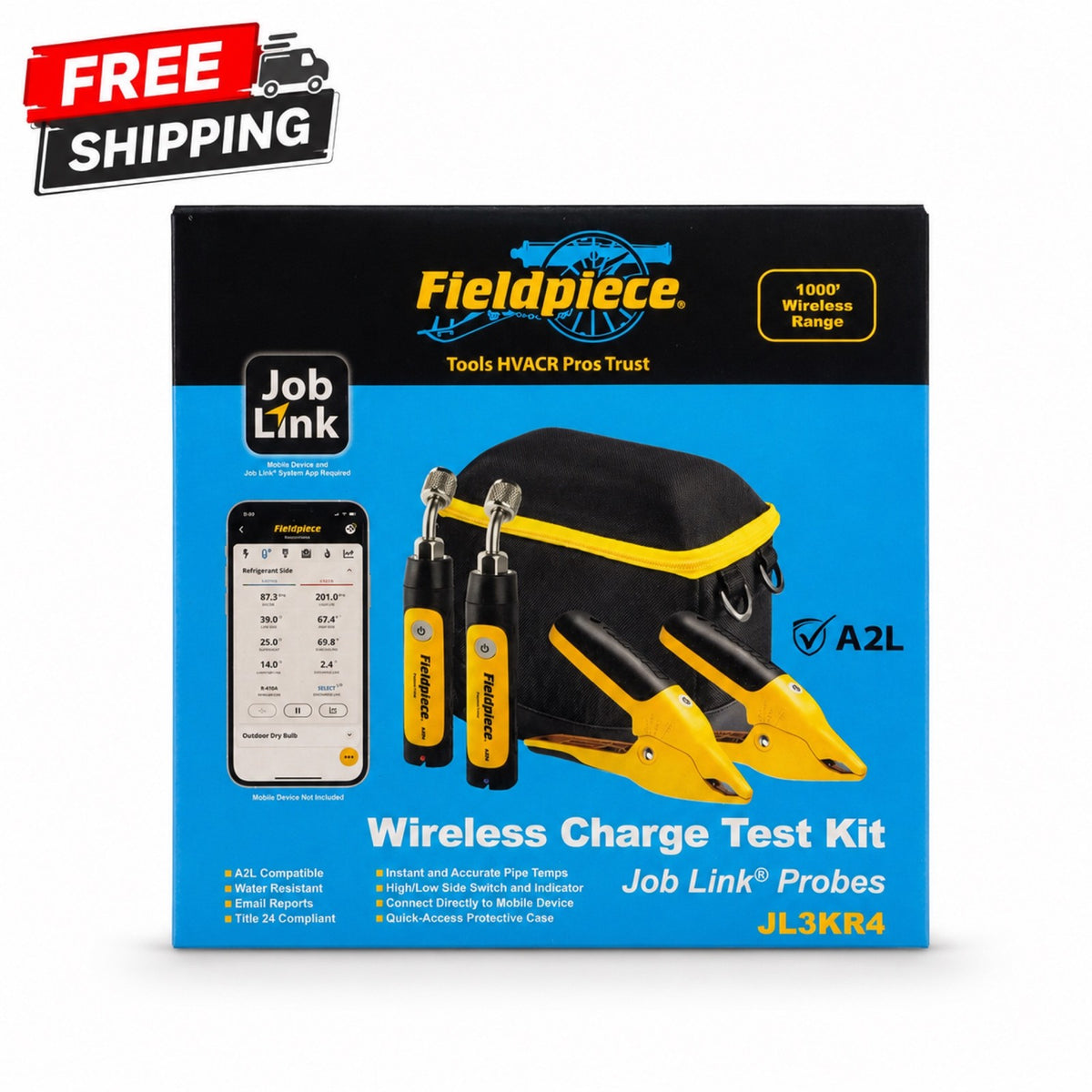 Fieldpiece JL3KR4 Job Link Wireless Charge & Air Kit
