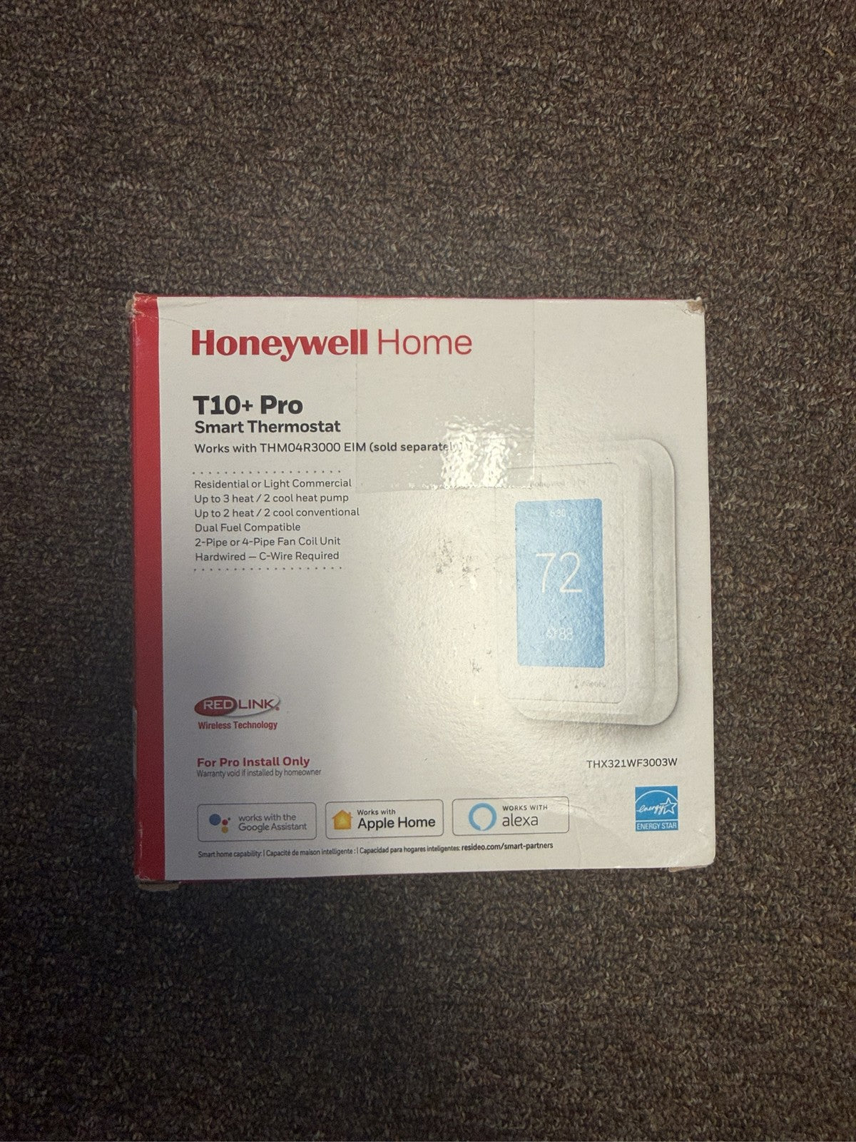 Honeywell Home T10+ Pro Smart Thermostat – THX321WF3003W