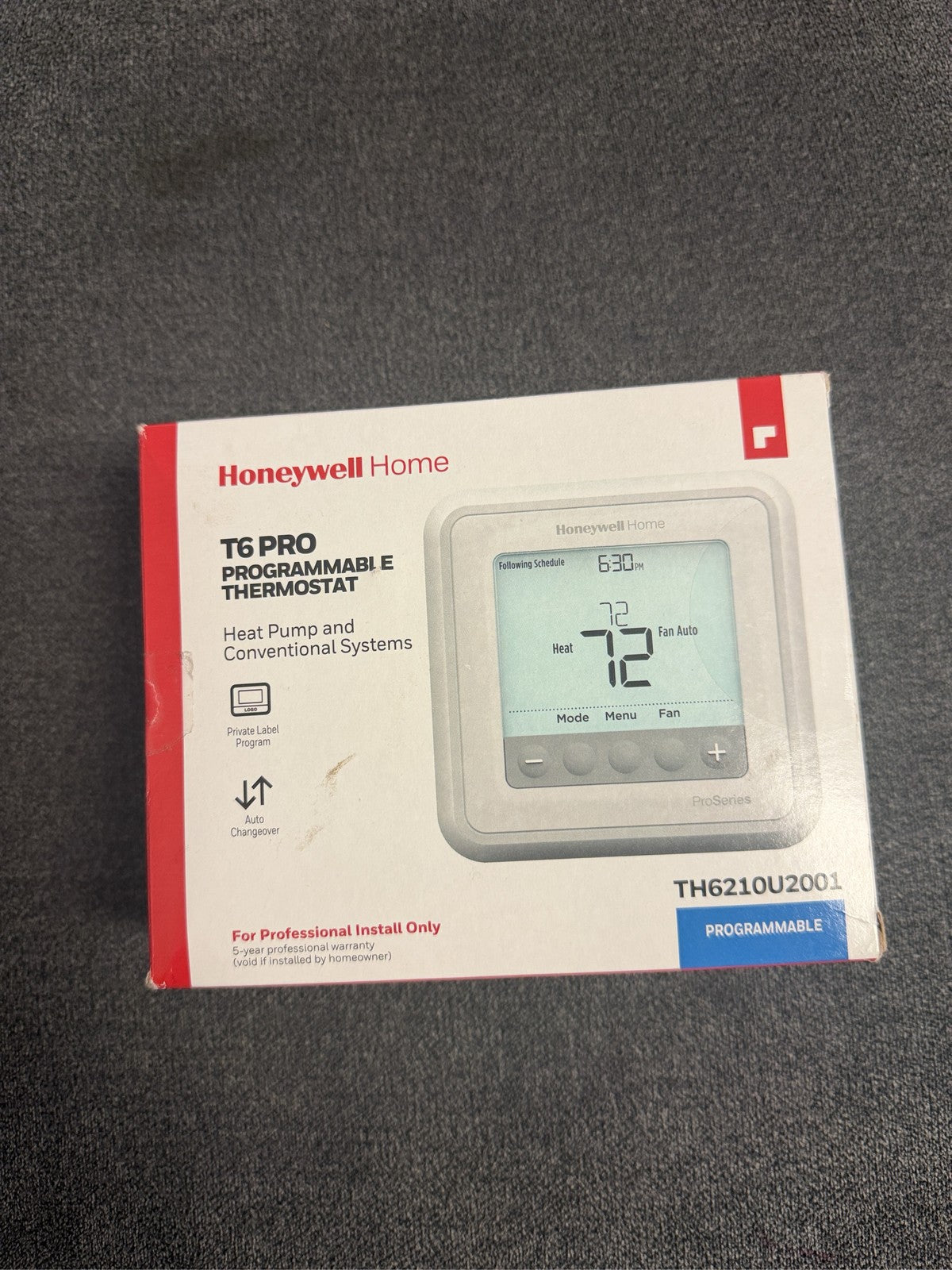 Honeywell Home T6 Pro Thermostat – TH6210U2001