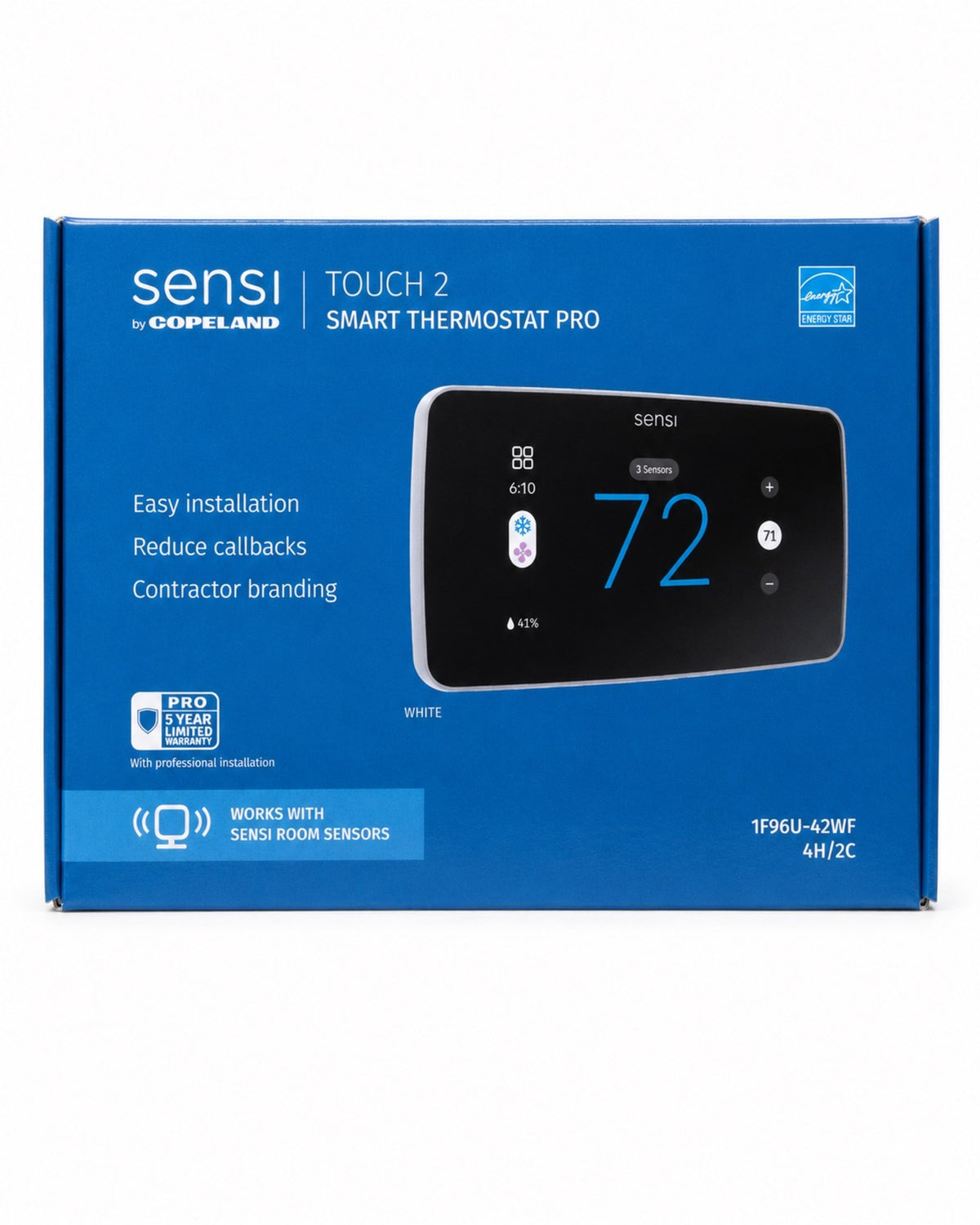 Emerson Sensi Touch 2 Smart Wi-Fi Thermostat – 1F96U-42WF