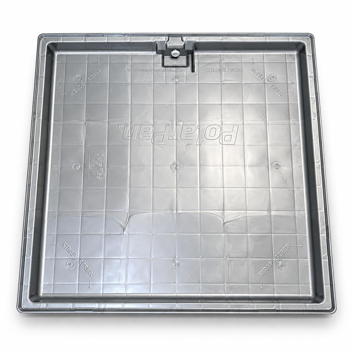 36 by 36 inch HVAC auxiliary drain pan