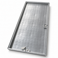 64 by 32 inch HVAC auxiliary drain pan