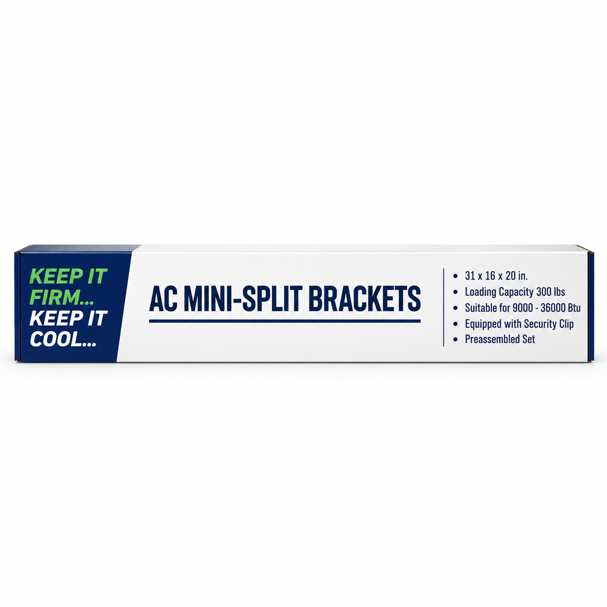 Heavy-duty mini-split wall bracket 31 x 16 x 20 inches, 300 lb capacity