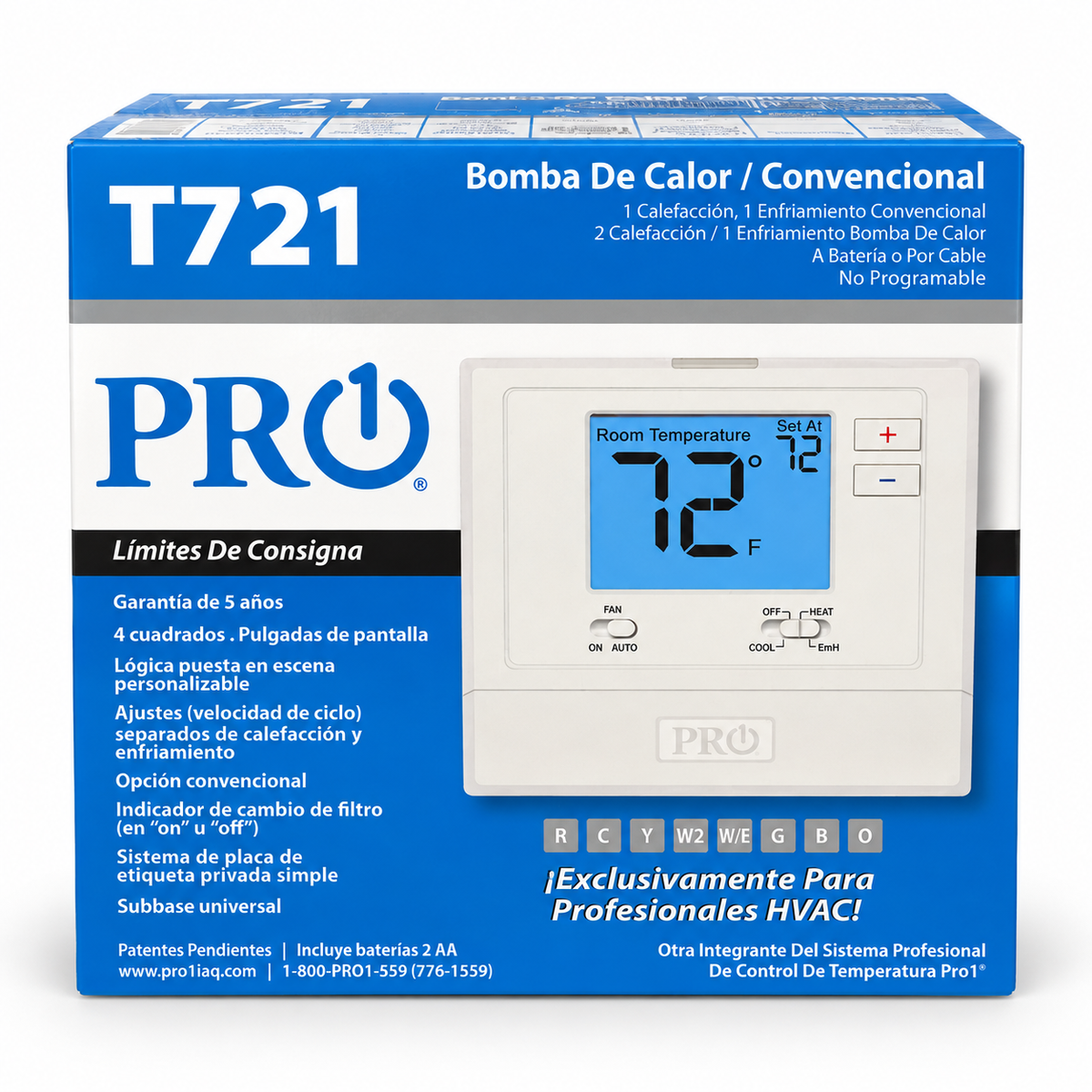 Pro1 IAQ T721 non-programmable thermostat